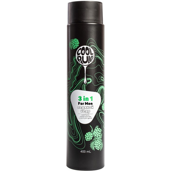 Шампунь Cool Rule 3в1 Ледяной кедр 400мл