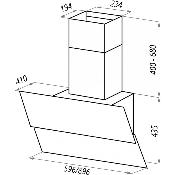 Вытяжка MAUNFELD Plym Light 90 (черный)