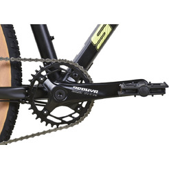 Велосипед Stark Router 27.4 HD р. 20 2025 (черный матовый/оливково-желтый)