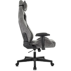 Кресло игровое Zombie Ghost Fabric (серый)