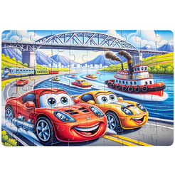 Пазлы DREAM MAKERS Машинки RI6006C