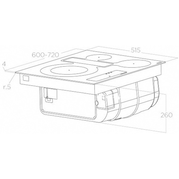 Варочная панель Elica Nikolatesla FIT 3Z BL/A/72