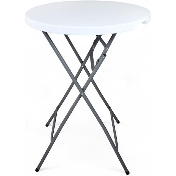 Стол Calviano складной, круглый 80 см (белый)