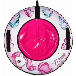 Тюбинг Snowstorm BZ-90 Unicorn / W112870 (розовый)