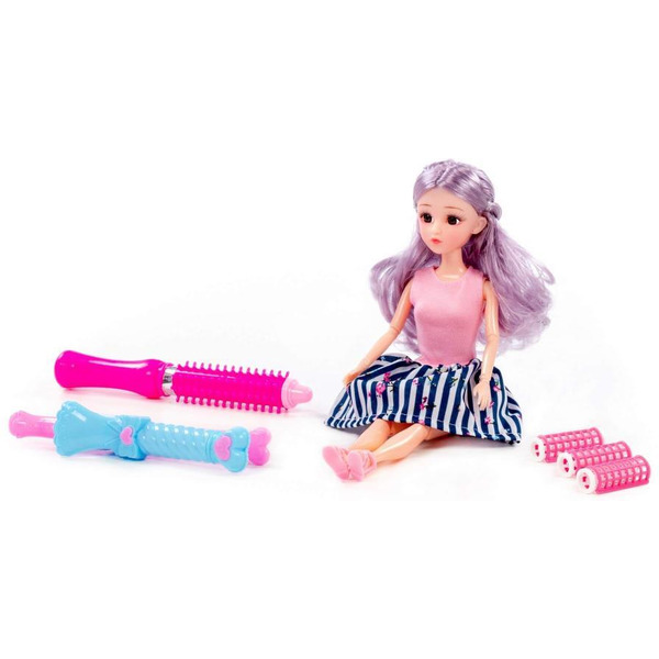 Кукла Полесье Ксюша у парикмахера + аксессуары (5 элементов) (в коробке №3) 2642