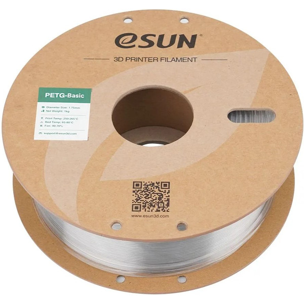 Пластиковая нить ESUN PETG-Basic 1,75 мм (прозрачный)