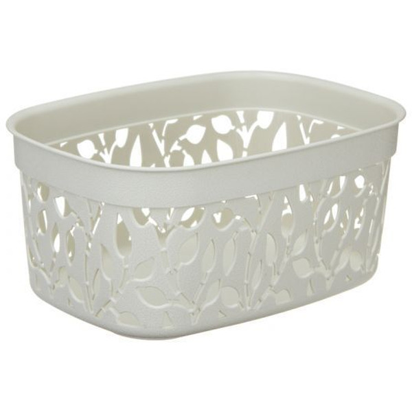 Корзина IDEA Флора М2361 3 л (белый ротанг)