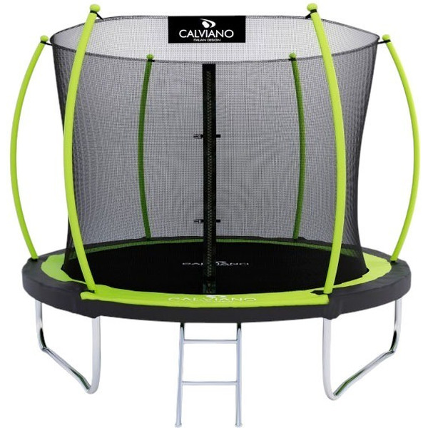 Батут пружинный с защитной сеткой Calviano 252 см - 8ft INSIDE master green