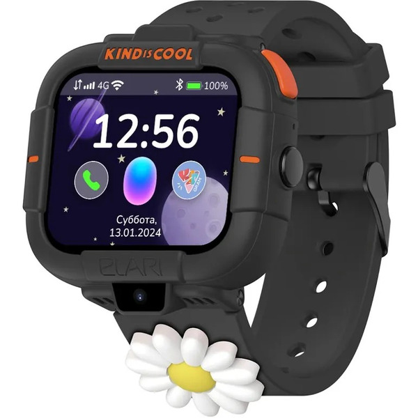 Часы-телефон ELARI KIDPHONE Маша и Медведь KP-MB-BLK