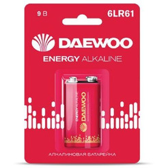 Батарейка Daewoo Energy Alkaline 6LR61 9V 5029729