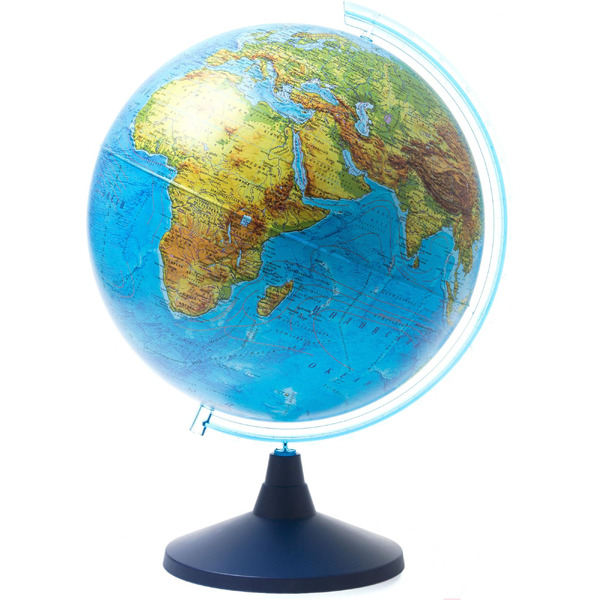 Глобус Globen Физико-политический с подсветкой на круглой подставке 13200264