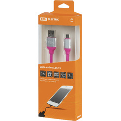 Кабель TDM Electric USB Type-A - microUSB SQ1810-0319 (1 м, розовый)