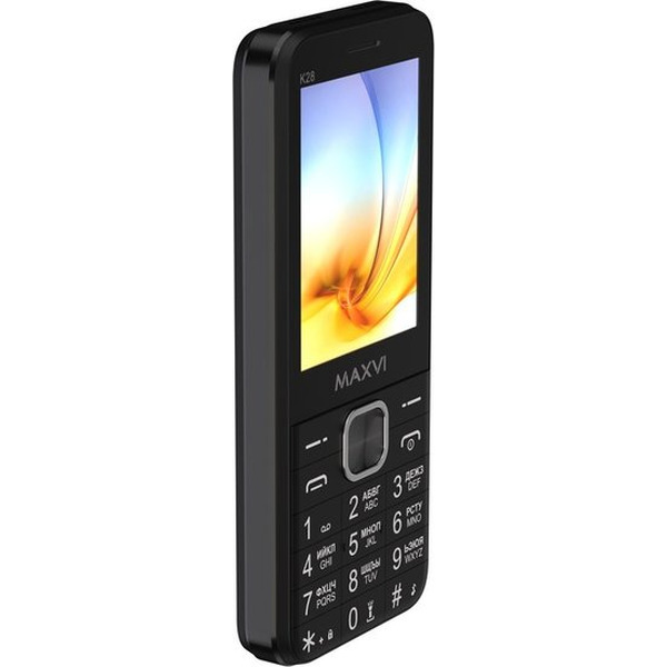 Кнопочный телефон Maxvi K28 (черный)