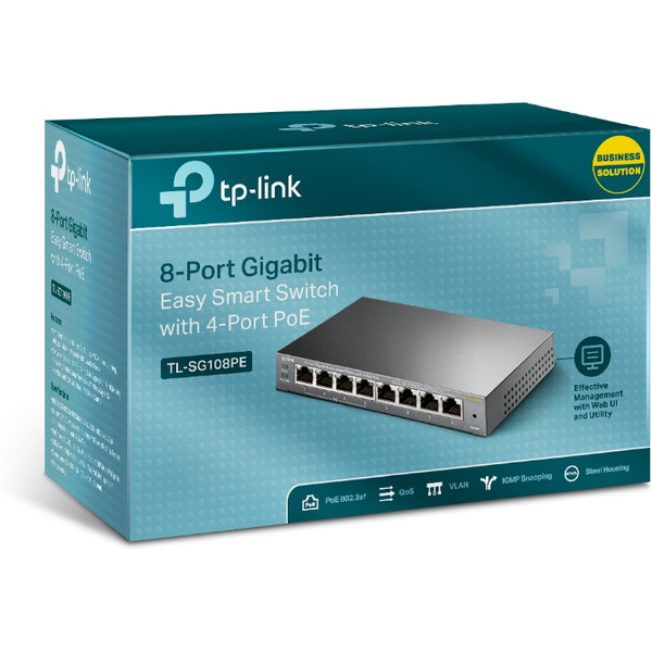 Коммутатор TP-Link TL-SG108PE