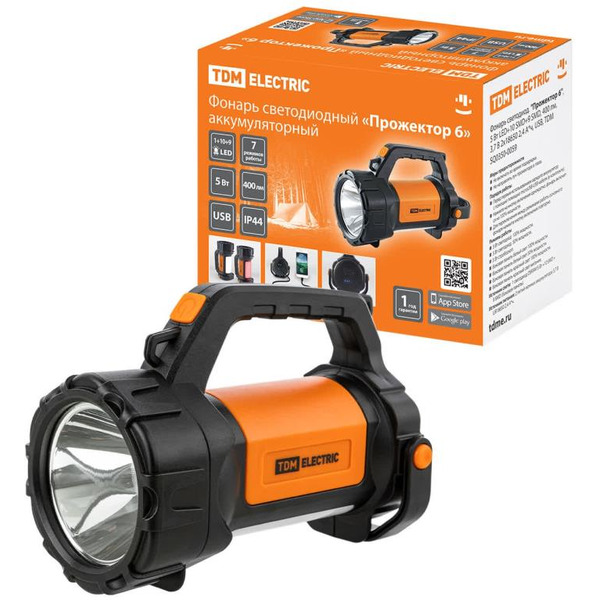 Фонарь светодиодный TDM SQ0350-0059 "Прожектор 6"
