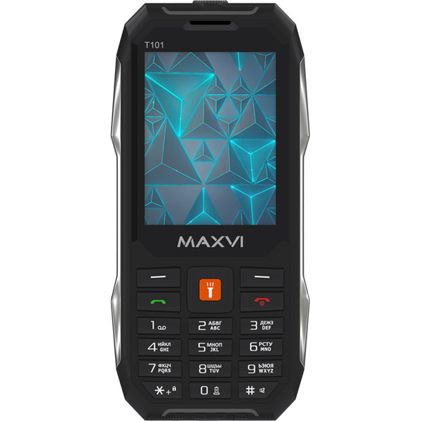 Кнопочный телефон Maxvi T101 (черный)