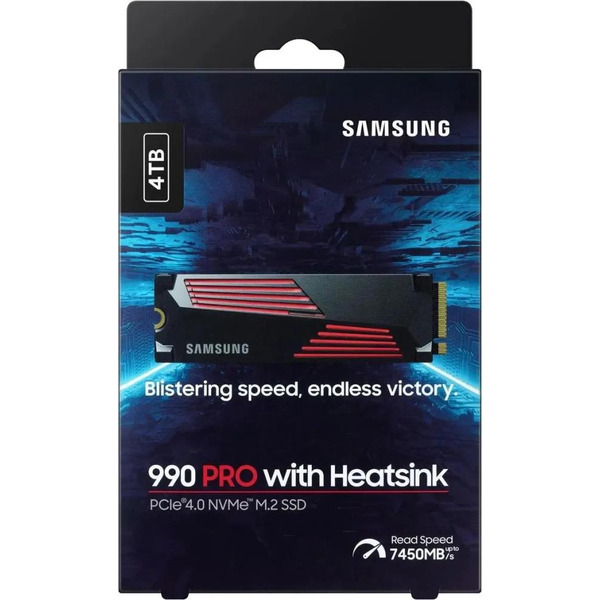 SSD Samsung 990 Pro с радиатором 4TB MZ-V9P4T0CW