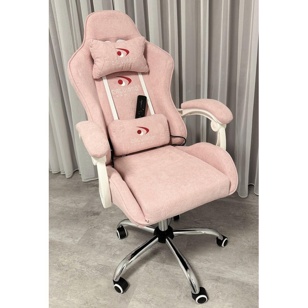 Вибромассажное кресло Calviano Nero (pink plush)