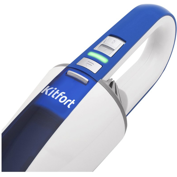 Автомобильный пылесос Kitfort KT-537-3, бело-синий