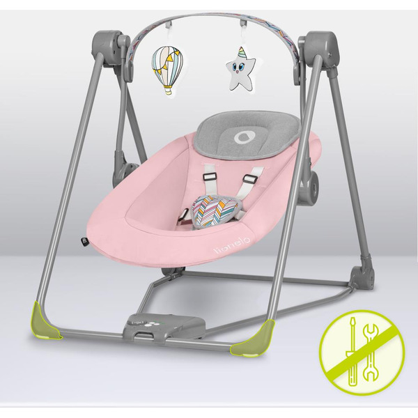 Качели Lionelo Otto Baby (розовый)