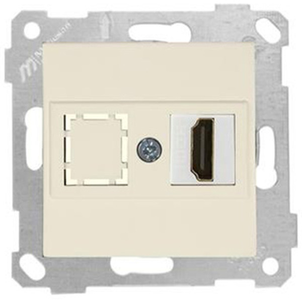 Розетка Mutlusan Rita 2200-457-0102 (слоновая кость)