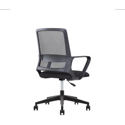 Кресло компьютерное SitZone U-0385 PL сетка/ткань, черный, крестов. пластик