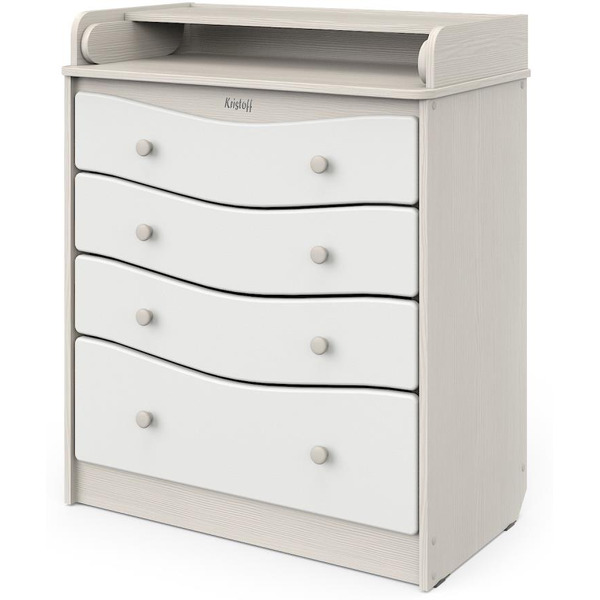 Детский комод Атон Сириус Kristoff МДФ (бодега светлая/белый)