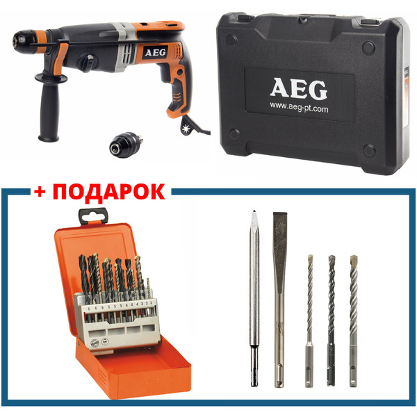 Перфоратор AEG Powertools KH 28 SUPER XEK KIT4 (4935464151) + Набор AEG MAXI-MIX 18pcs