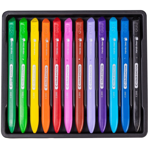 Мелки восковые Color emotion DELI C20000