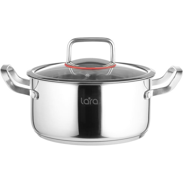 Кастрюля LARA Prima LR02-503 (нерж)