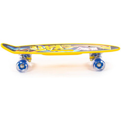 Доска роликовая Полесье 89557 (59 см) жёлтая с наклейкой и синими колёсами