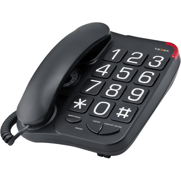 Телефонный аппарат TEXET TX-201 черный
