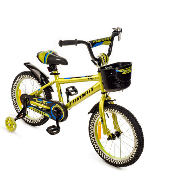 Детский велосипед Favorit Sport 16 SPT-Y16GN (лайм)