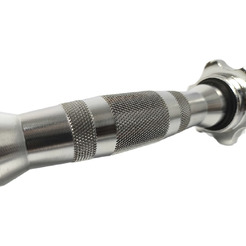 Гриф для гантели Ametist с железной ручкой бочонком 25x450мм (1.7 кг, полнотелый)