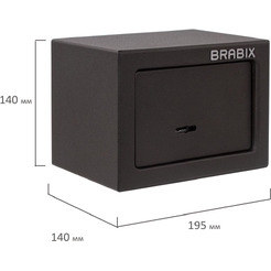Сейф мебельный BRABIX SF-140KL (291140)