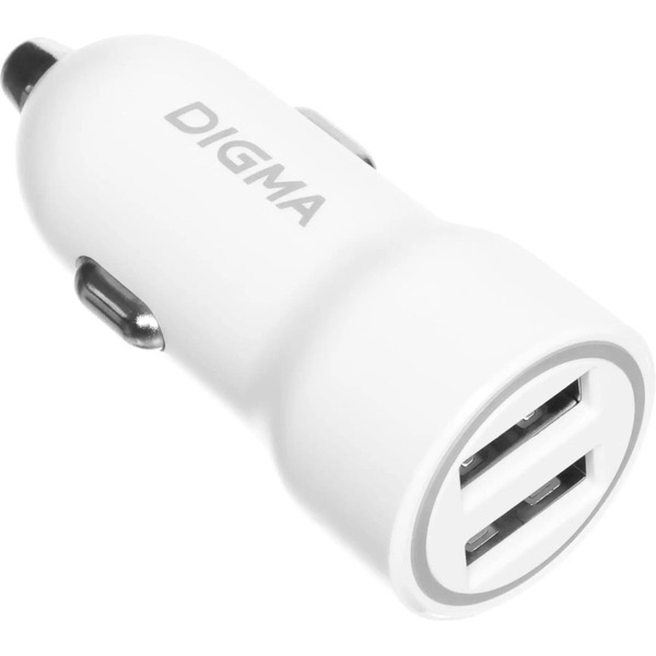 Автомобильное зарядное устройство Digma DGC1С (белый)