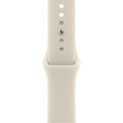 Умные часы Apple Watch Series 12 46 мм MJEP4X/A (алюминиевый корпус, золотистый/бежевый, спортивный силиконовый ремешок M/L)