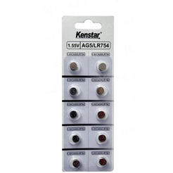 Алкалиновые батареи KENSTAR KS-G5-BL10 (G5/LR754/LR48/393A/193)