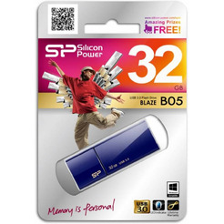 USB Flash Silicon-Power Blaze B05 Blue 32GB (SP032GBUF3B05V1D)