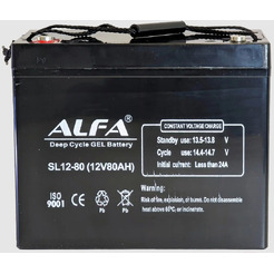 Аккумулятор лодочный ALFA SL12-80 (80 А/ч)