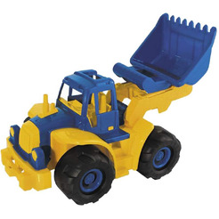 Трактор Нордпласт Богатырь с грейдером 99 (синий/желтый)