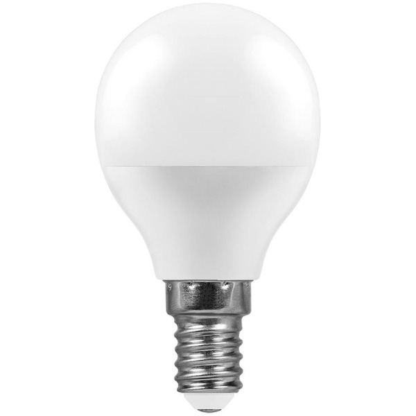 25801 Лампа светодиодная, 9W 230V E14 G45 2700K, LB-550 Feron