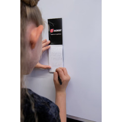 Блокнот "Дай пять Добру" с магнитом (черный)