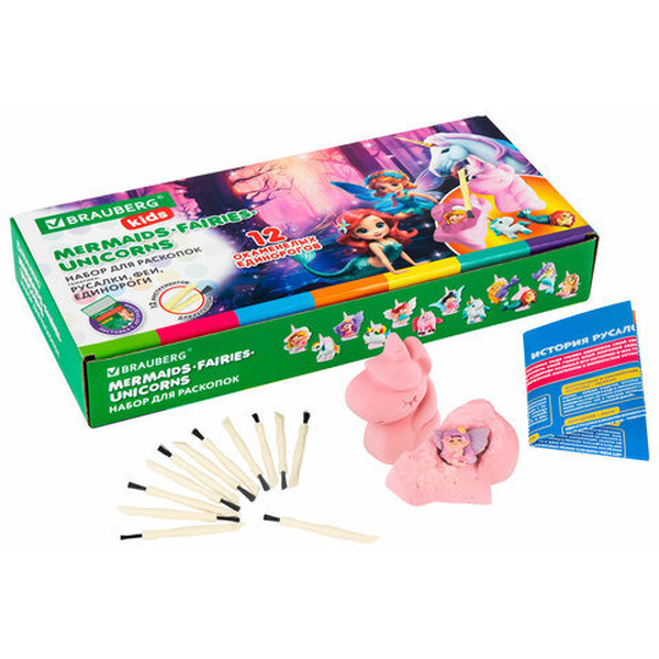 Набор для раскопок BRAUBERG Русалки, феи, единороги 665130