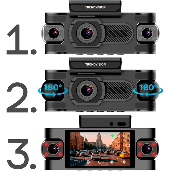 Видеорегистратор-GPS информатор (2в1) TrendVision Proof 360 GPS