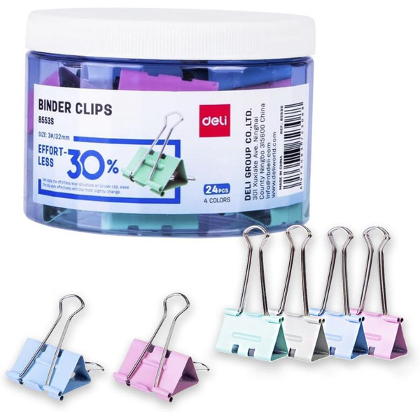 Зажим для бумаг Deli E8553A