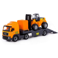 Автомобиль-трейлер + автокар + конструктор Супер-Микс Полесье 58409