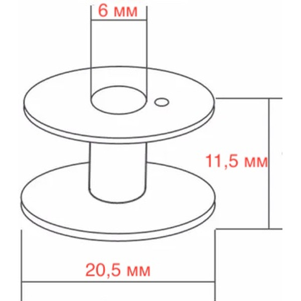Набор шпулек JASMINE JBS 12 (набор 12 шт.)