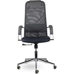 Кресло офисное UTFC Соло хром SoloСН Ср S-0401 (черный)
