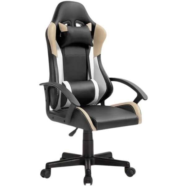 Геймерское кресло BYROOM Game Nerf GF-8066-BBeW (черный/бежевый/белый)